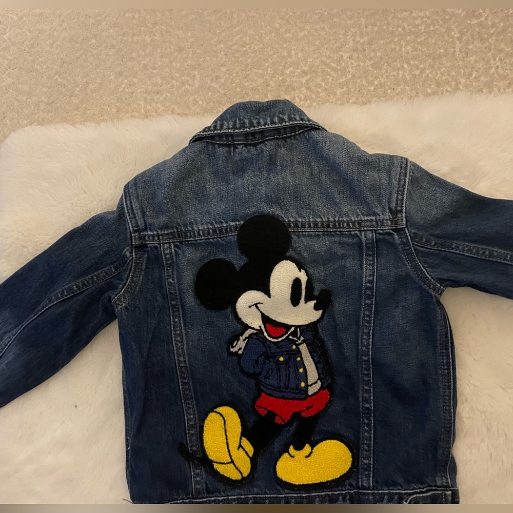Baby Gap Disney Mickey Mouse Blue Denim Jacket‎ Limited Edition 5t